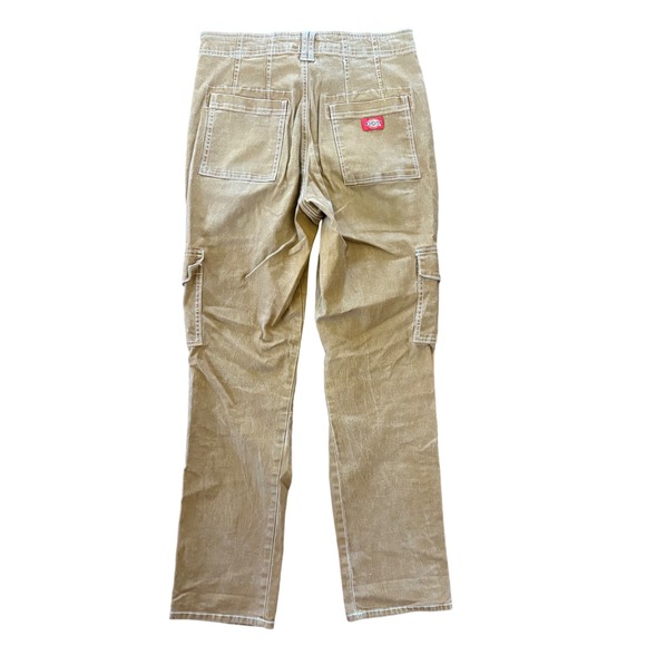 Dickies Skinny Fit Cargo Pants Women's Size 7/28 Red Duck Khaki - Picture 8 of 9